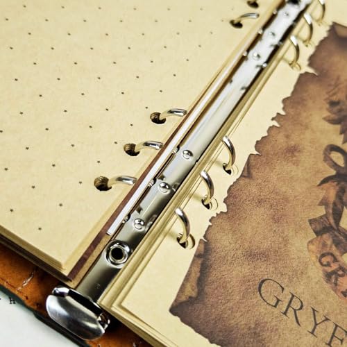 Image of Gifts- Harry Potter Diary Notebook A5 Vintage Journal, Magic Theme Refillable Planner with Hogwrts Letterhead Pages, Collectible Writing Notepad, Stationery Gift for Fans (Voldemort)100 Pages