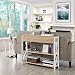 Yaheetech Console Table for Living Room, Industrial Entryway Table with Drawer and Storage Shelves, Sofa Table Side Table for Hallway/Living Room/Bedroom Metal Frame, 100x29.5x81cm, Light Oak