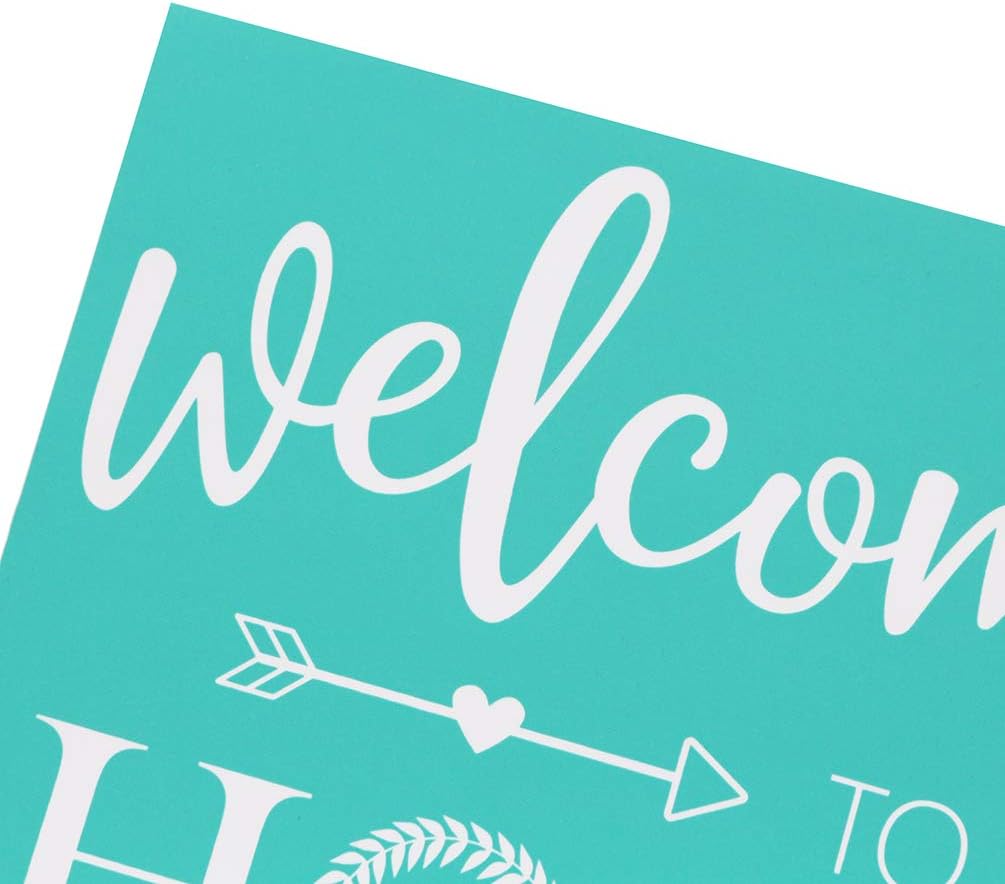 She Love Silk Screen Stencils, Self-Adhesive Mesh Transfers, DIY Reusable Adhesive Stencils for Painting on Wood,Chalkboard, Fabric (Welcome Home)