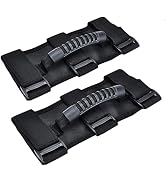 moveland 2 Pack Grab Handle Set Compatible with Jeep Wrangler TJ YJ JK, Easy-to-Fit 3 Straps Desi...