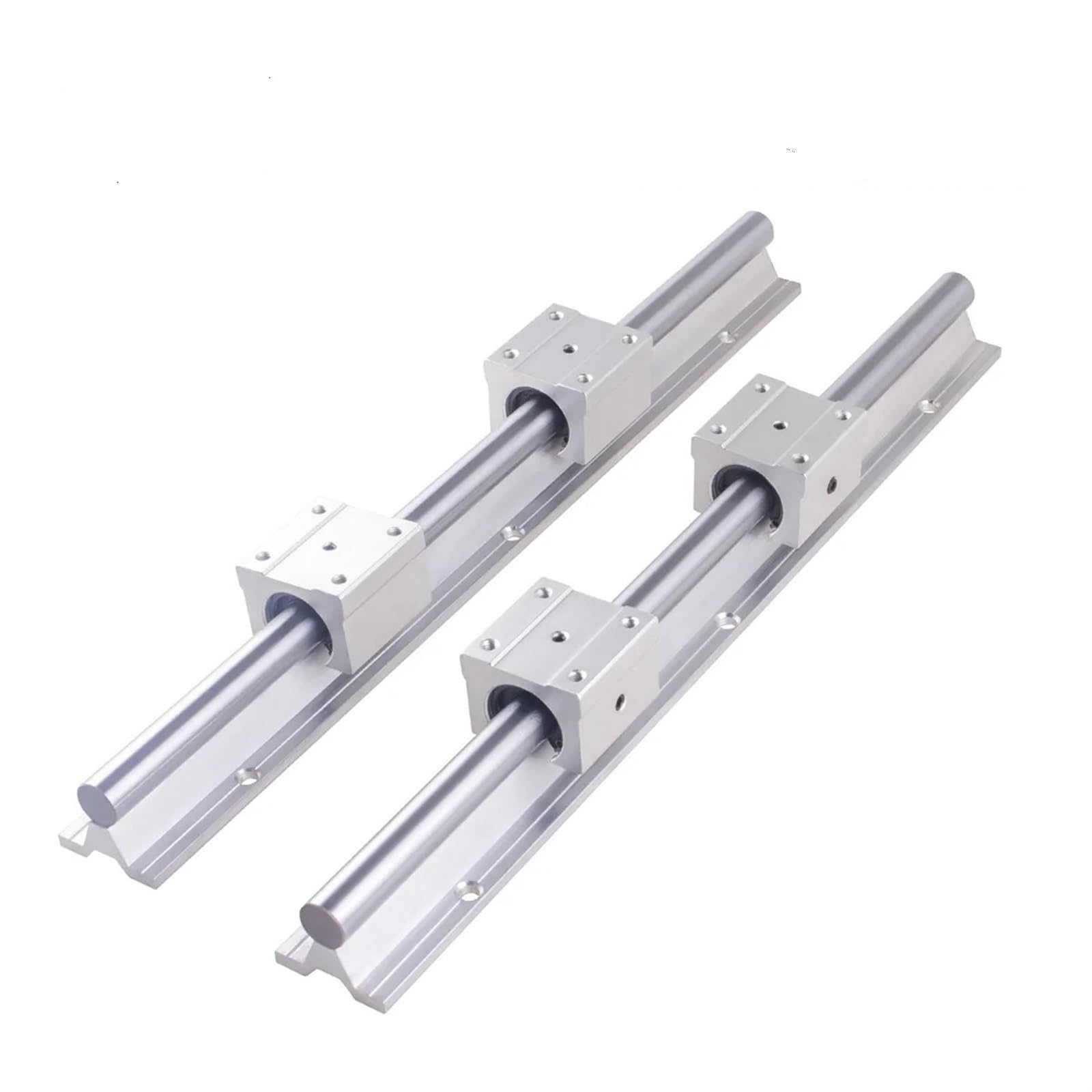 Set di 2 guide lineari SBR20 (1800 mm/2000 mm/2200 mm) + 4 cuscinetti lineari SBR20UU – Mini supporto lineare di precisione per stampanti 3D CNC Robotica