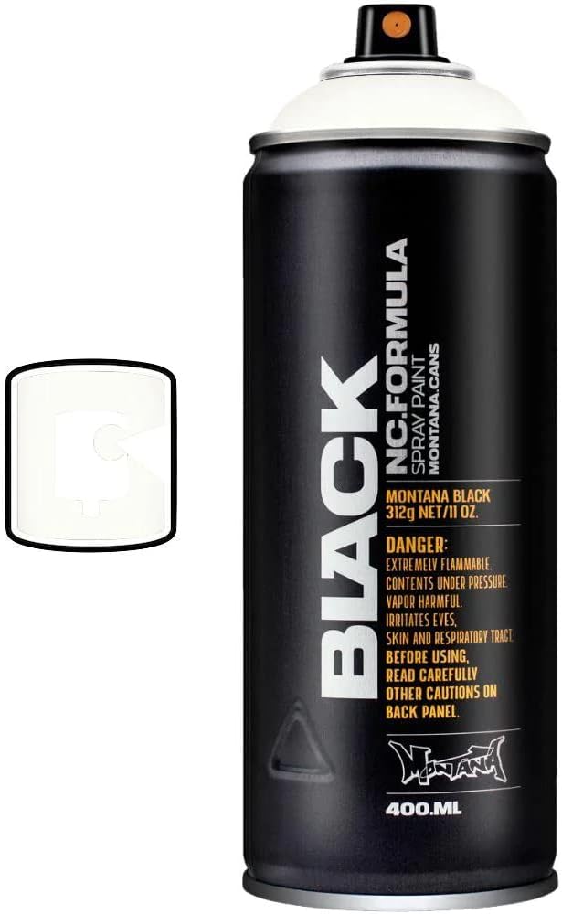 Montana Black High-Pressure Cans - White 400ml Can