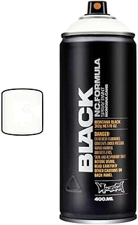 Black High-Pressure Cans - White 400ml Can