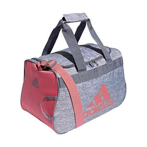 adidas Diablo Small Duffel Bag, Jersey Grey/Hazy Rose/Grey, One Size