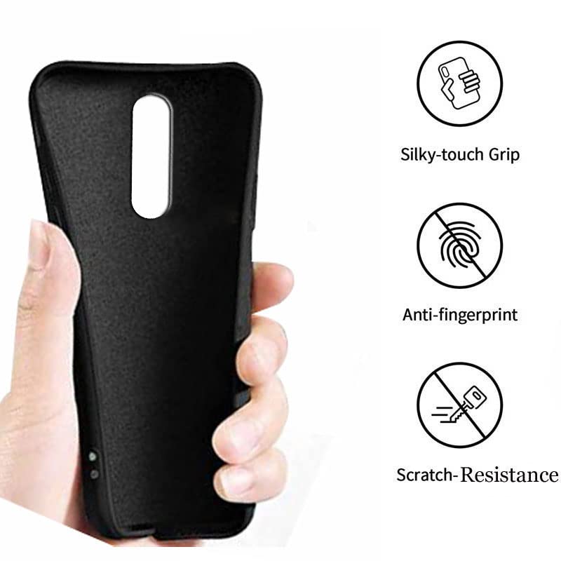 Image of A rtistque Back Cover Case for OnePlus 7 Pro with Camera Protection | Shockproof TPU | Stylish Protective Design | Slim Fit | Ultra Matte | OnePlus 7 Pro Back Cover - Black