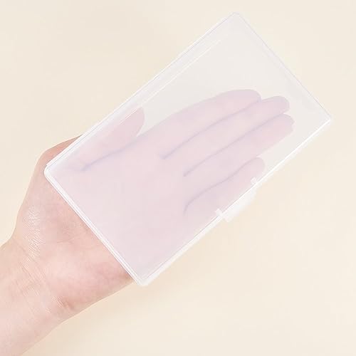 Miniatura 2 de BENECREAT - Recipientes de plástico transparente para almacenamiento de cuentas, organizadores de cajones, de caja con tapa