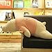 Decanyue 80/100 cm Creativo Orso Polare Peluche Cuscino per Dormire Bambola Bambola Ragdoll Super Soft Hug Orso 80 cm (ILoveYou) Orso Rosa