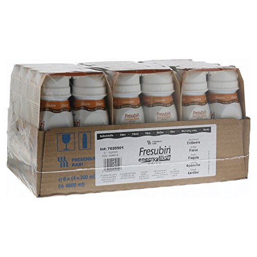 Fresubin ENERGÍA DE FIBRA Bebida de la fresa - 6X4X200 ml