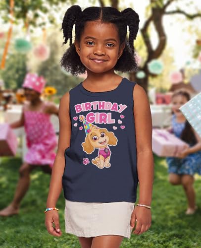 Skye Birthday Girl Tank Top | 2nd 3rd 4th 5th Birthday Gift for Toddler Paw Patrol Fans - Summer Sleeveless Shirt2
