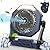 Ausic Misting Fan Portable, Camping Fan with Light & 250ml Water Tank, 10000mAh 8 Inch Battery Operated Rechargeable Fan, Outdoor Fans for Patios, Cooling Fan with Hook for Tents, Bedroom, Travel