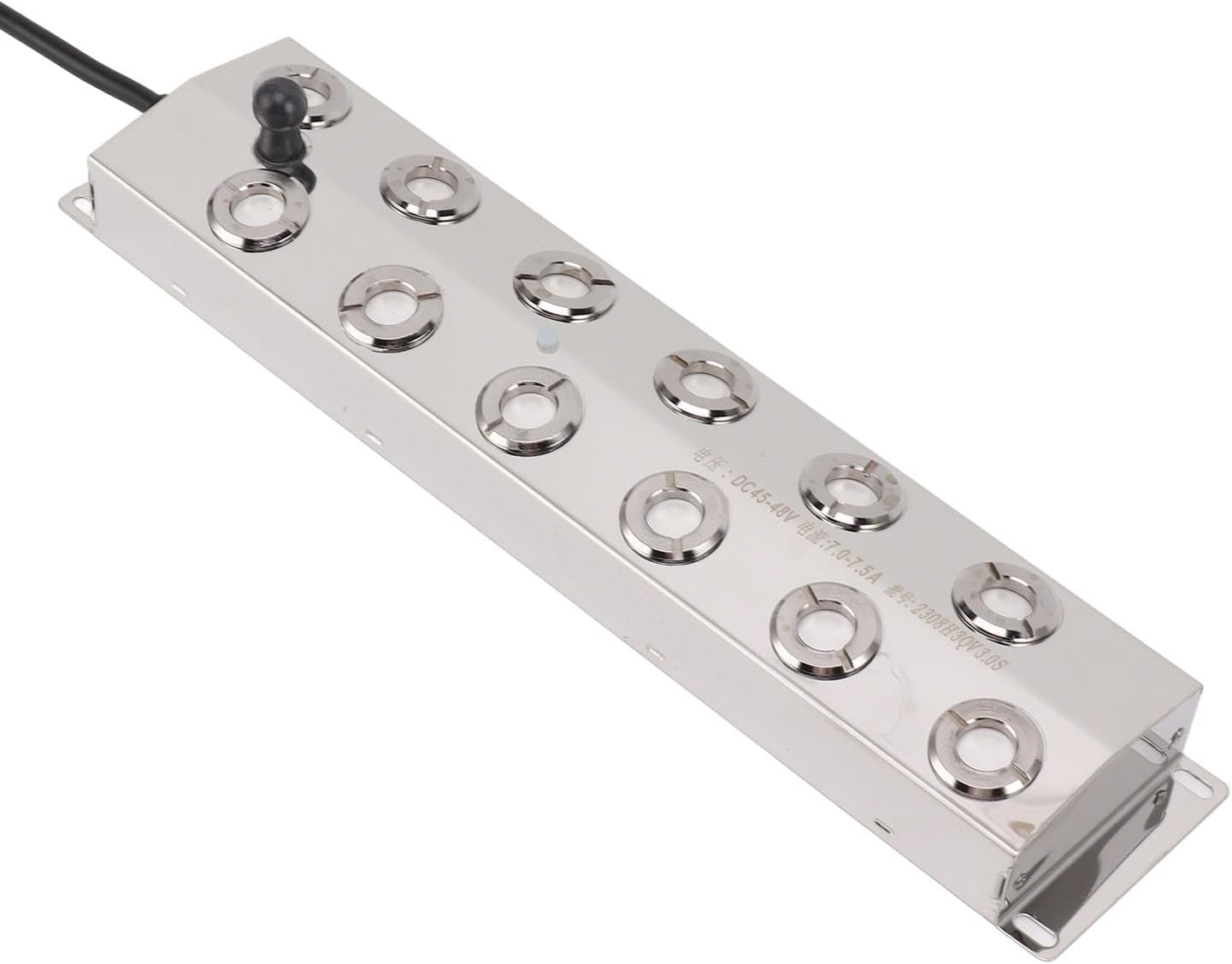 Mist Maker Fogger, 12 Ultrasonic Mist Maker, 9000ml / H 400W Ultrasonic Fogger with Buoy, Power Supply, Stainless Steel Mist Humidifier for Pond Rockery (35W US Plug