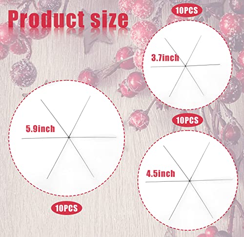 SAVITA D27025 30pcs Snowflake Metal Wire - Image 2