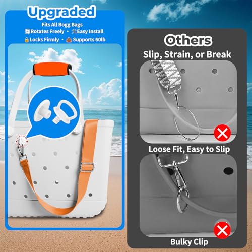 Image of Strap Wrap Clips Buttons Charm Accessories for Bogg Bag