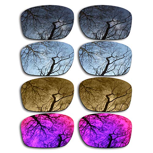 Set of 4 Polarized Replacement Lenses for Oakley Sliver Pack-BSBM3