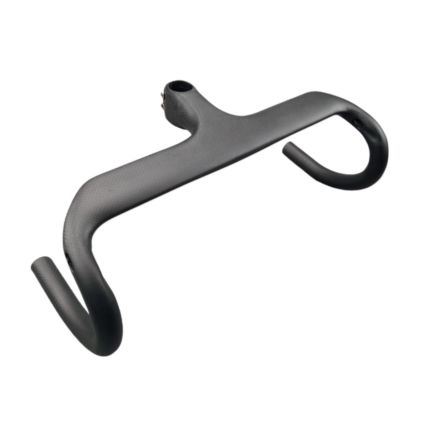 Guidon de vélo de Route en Carbone Guidon de vélo de Route en Carbone 28,6 mm 3k Mat 400/420/440 Guidon intégré avec Potence Guidon de vélo Noir Mat(Black 110x440mm)