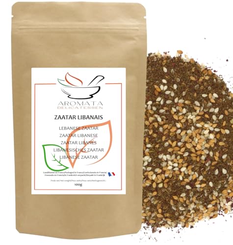 AROMATA - Zaatar/Za'atar - Cocina libanesa - 100% natural - 100gr - Mezcla de especias Zaatar