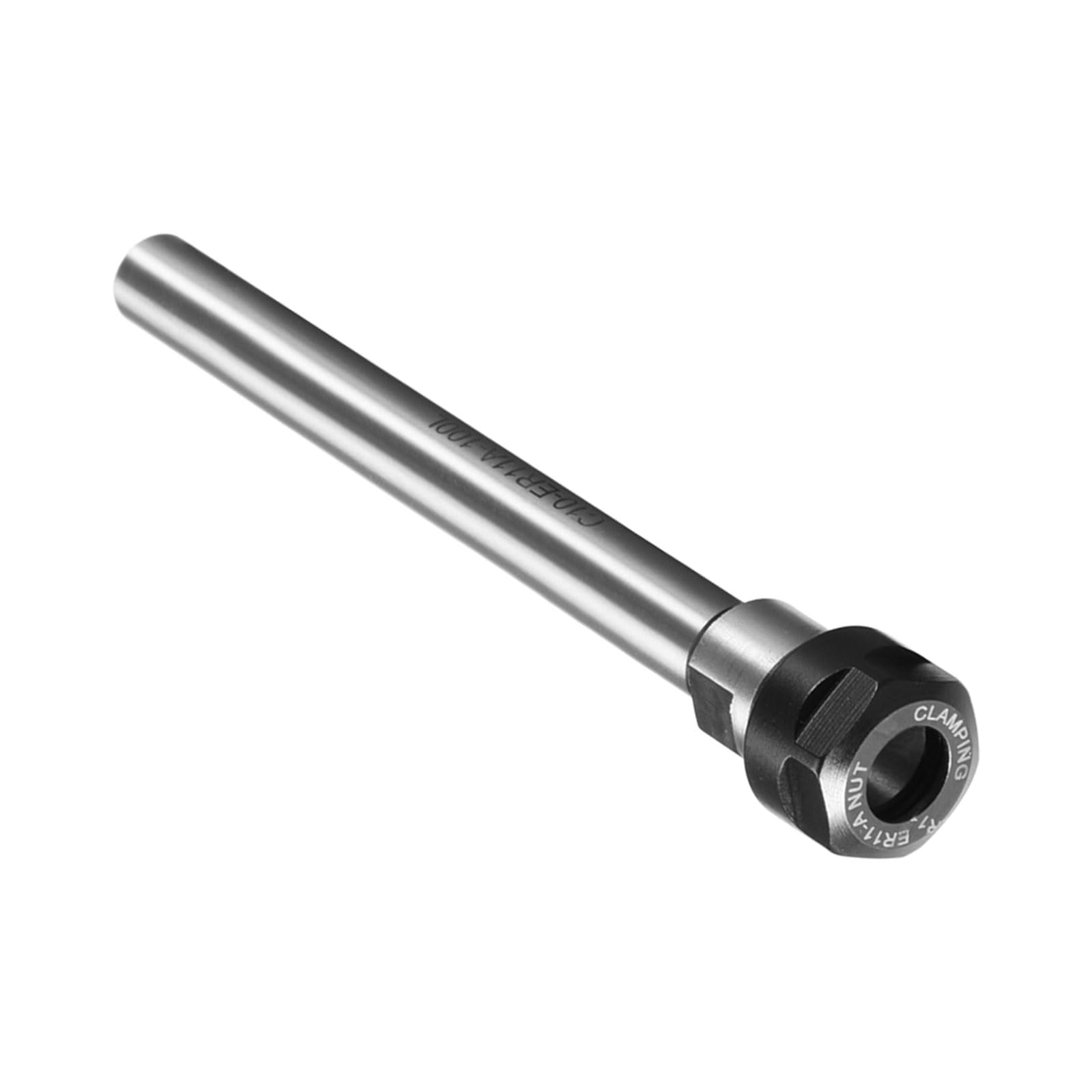 CoCud C10 ER11A 100L Router Collet Chuck Extension Rod, 2/5" Dia 4" Shank Length, Straight Lathe CNC Milling Tool Holder