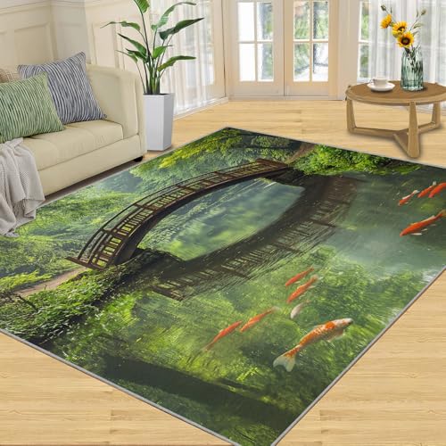 Alfombra decorativa RUHEYIA 61x91 cm antideslizante