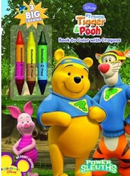 Paperback My Friends Tigger & Pooh: Power Sleuths Book to Color with Crayons Book