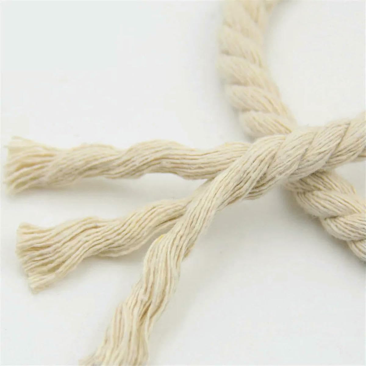 Cordón de macramé, cordón trenzado, cordón de macramé, cordón trenzado de algodón for manualidades DIY, varios tamaños(10mm 10meter)