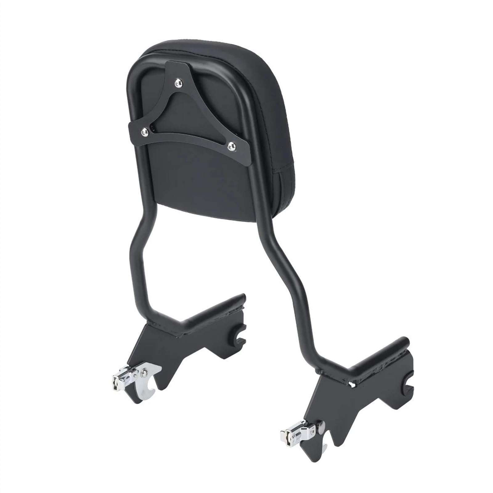 BAYDE Nero Moto Sissy Bar Schienale Verticale per Harley Softail 2018 2019 2020 2021 2022 Cuscino Rimovibile dello Schienale