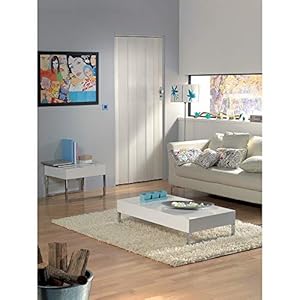 GROSFILLEX Vouwdeur afmetingen L 84 x H 215 wit Venato