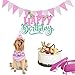 XCOZU Pañuelo de cumpleaños para Perro, Bufandas Lindo Perrito Fiesta de cumpleaños...