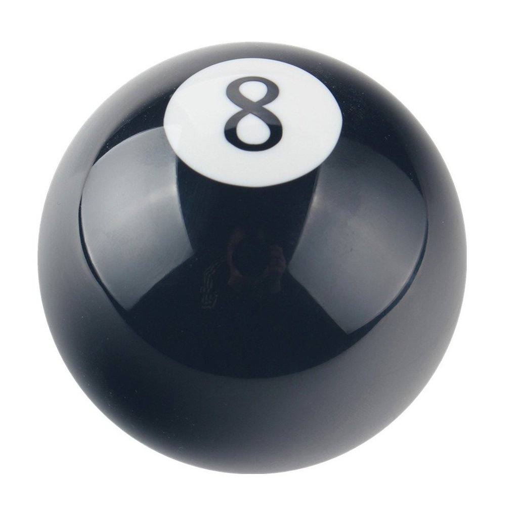SKKWJEGE M12*1.25 Threaded 8 Ball Billiard Round Manual Gear Shift Lever Shifter Knob
