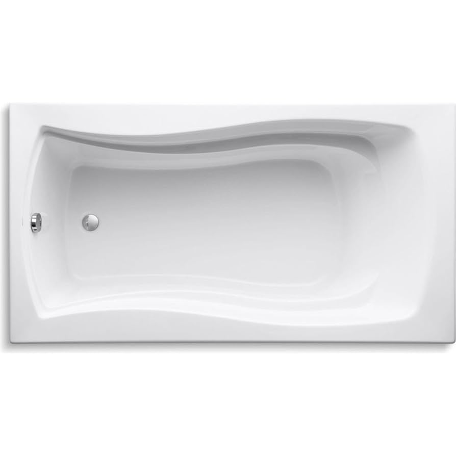 Kohler K-1229-0 5.5 ft. Drop-In Acrylic Soaking Bathtub w