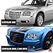 APSVE Headlights Assembly 2005 2006 2007 2008 2009 2010 Compatible with Chrysler 300 Halogen Factory Style Headlight Head Lights Lamps Replacement Driver Passenger Side,Black