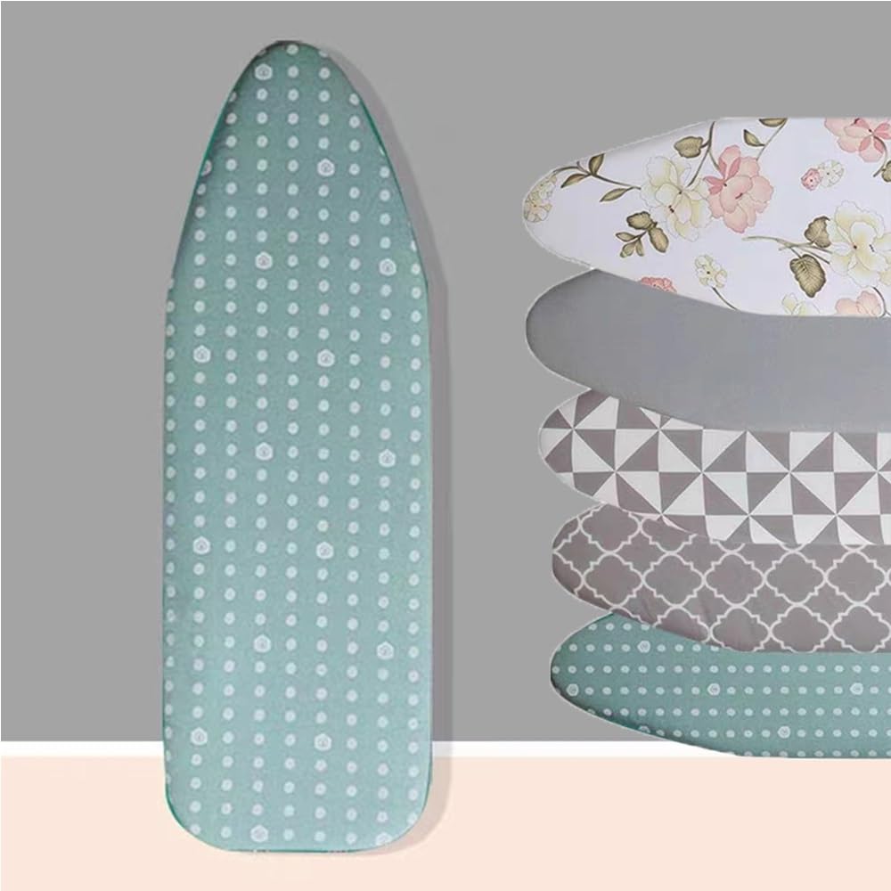 Funda para Tabla de Planchar de 15 x 45 Pulgadas, Funda de Repuesto para Tabla de Planchar, Almohadilla de algodón para Tabla de Planchar, Funda y Almohadilla Ajustables para Tabl