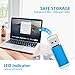 KOOTION Flash Drive 8GB 10 Pack USB 2.0 Thumb Drive Capped Memory Stick Jump Drive, Blue