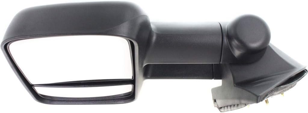 For Chevy Silverado 2500 HD/3500 HD/1500 2007-2014 Door Mirror Driver Side | Manual | Trailer Tow Type | Textured | Replacement For GM1320337 | 20862094