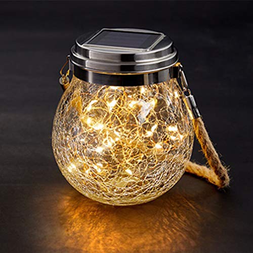 Auting Solarlaterne für Außen,Solarlampen für Außen Hängend Garten Deko Solarlicht Laternen für Draußen Wasserdichte für Garten Patio Partei Geschenkideen Balkon Deko, 1 Stück