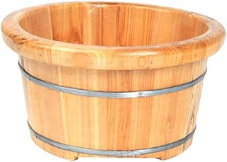 Balde De Banho De Pés De Madeira Balde De Spa De Pés Com Massagem, Banheira De Imersão De Pés, Bacia De Lava-pés Para Banho De Pés, Natural Abeto De Madeira De Abeto Balde De Imersão De Pés Barril