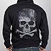 Hot Leathers mens GMZ4305 Men's Skull and Crossbones Black Hoodie, Black, 3X-Large US