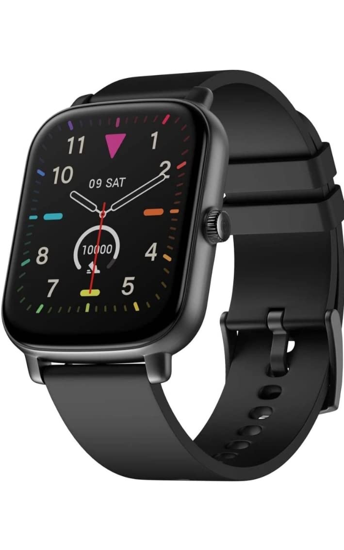 Ismartly Store Grand Smart Watch with 1.69" HD Display, 60 Sports Modes, 150 Watch Faces, Spo2 Monitoring, Call Notification, Quick Replies to Text & Calls (Jet Black), i Smart Watch Series7 First Copy i Logo 45mm case Midnight Aluminium Case with Midnight Sport Band - Regular