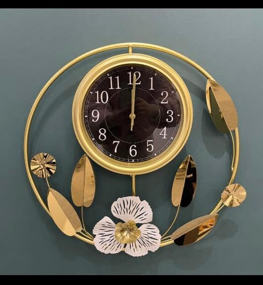 Image of Lucario Luxury Look Deer Round Wall Hanging Double Sided 2 Faces Retro Station Wall Clock (LK-23)