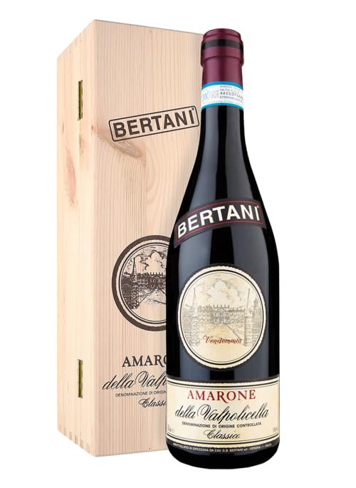 Vino da invecchiamento Amarone della Valpolicella 2012 DOCG Bertani 1,5 litri Magnum Cassa Legno Originale box legno idea regalo