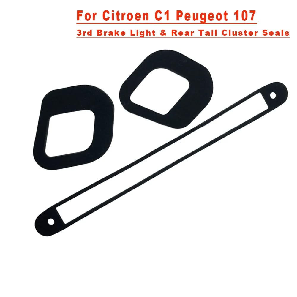 Kit di fissaggio perdite per luce freno compatibile con Citroen C1 Peugeot 107 2005-2014 3rd luce freno posteriore cluster guarnizioni