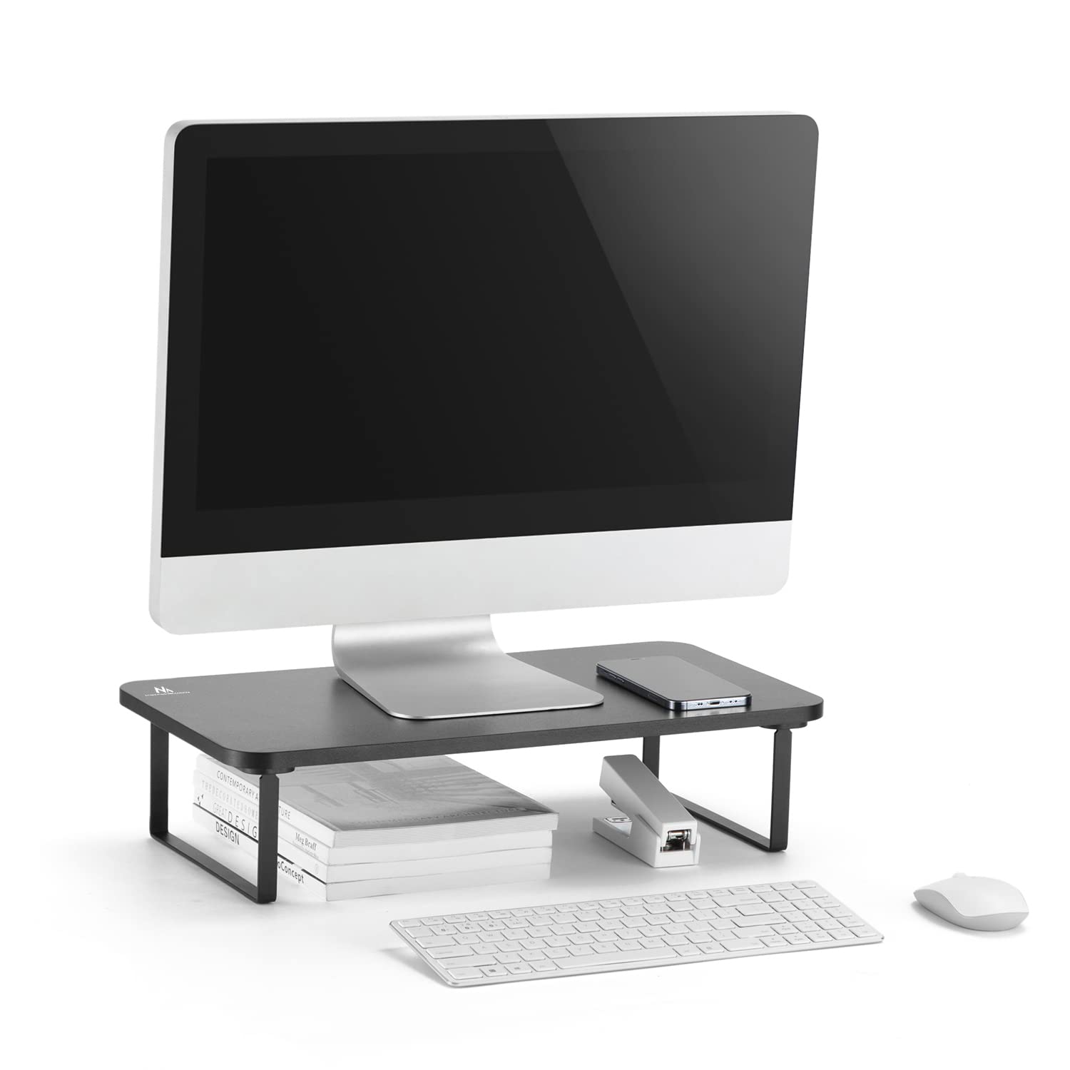 Maclean MC-813 Monitorhalter mit Gasfeder für Monitor und Laptop