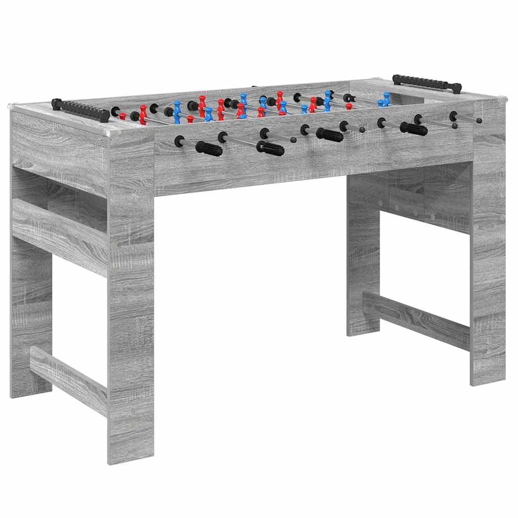 Genérico Mesa de Futbolín Gris Sonoma 125 x 60,5 x 80 cm,Deportes,Juegos de Interior,Futbolín,Mesas de futbolín-858889