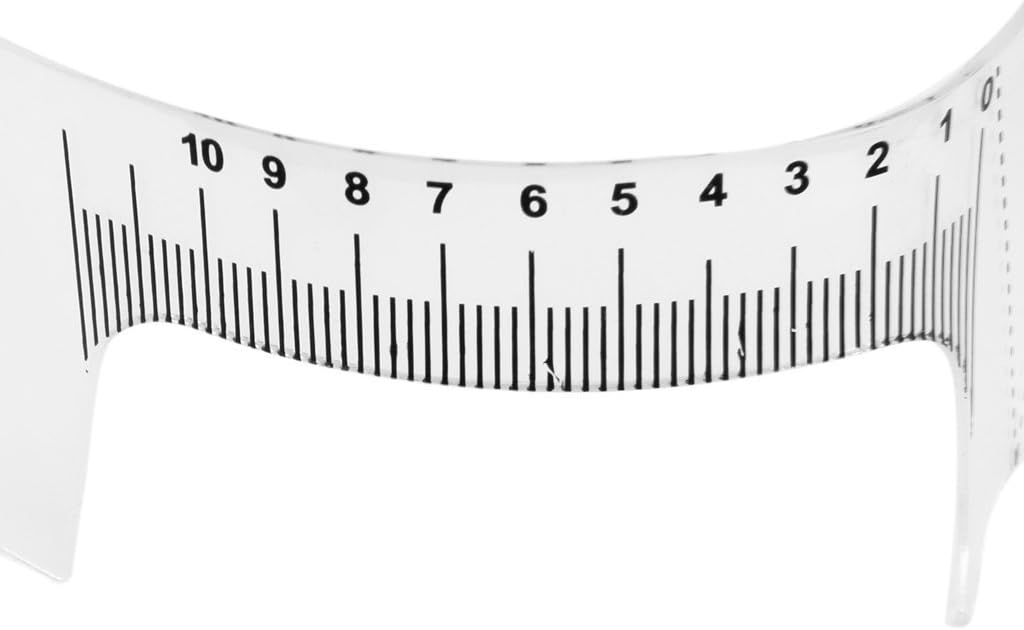 CJESLNA Updated Eyebrow Grooming Stencil Shaper Ruler Measure Tool Makeup Reusable