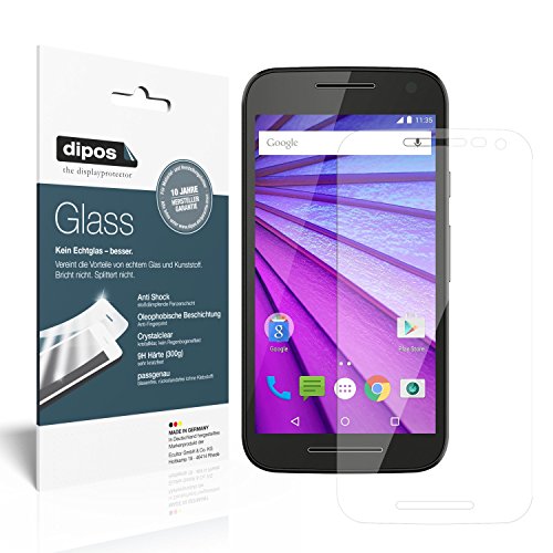 dipos I 2X Protector de Pantalla Compatible con Motorola Moto G 3. Generation Vidrio Flexible Cristal Proteccion 9H