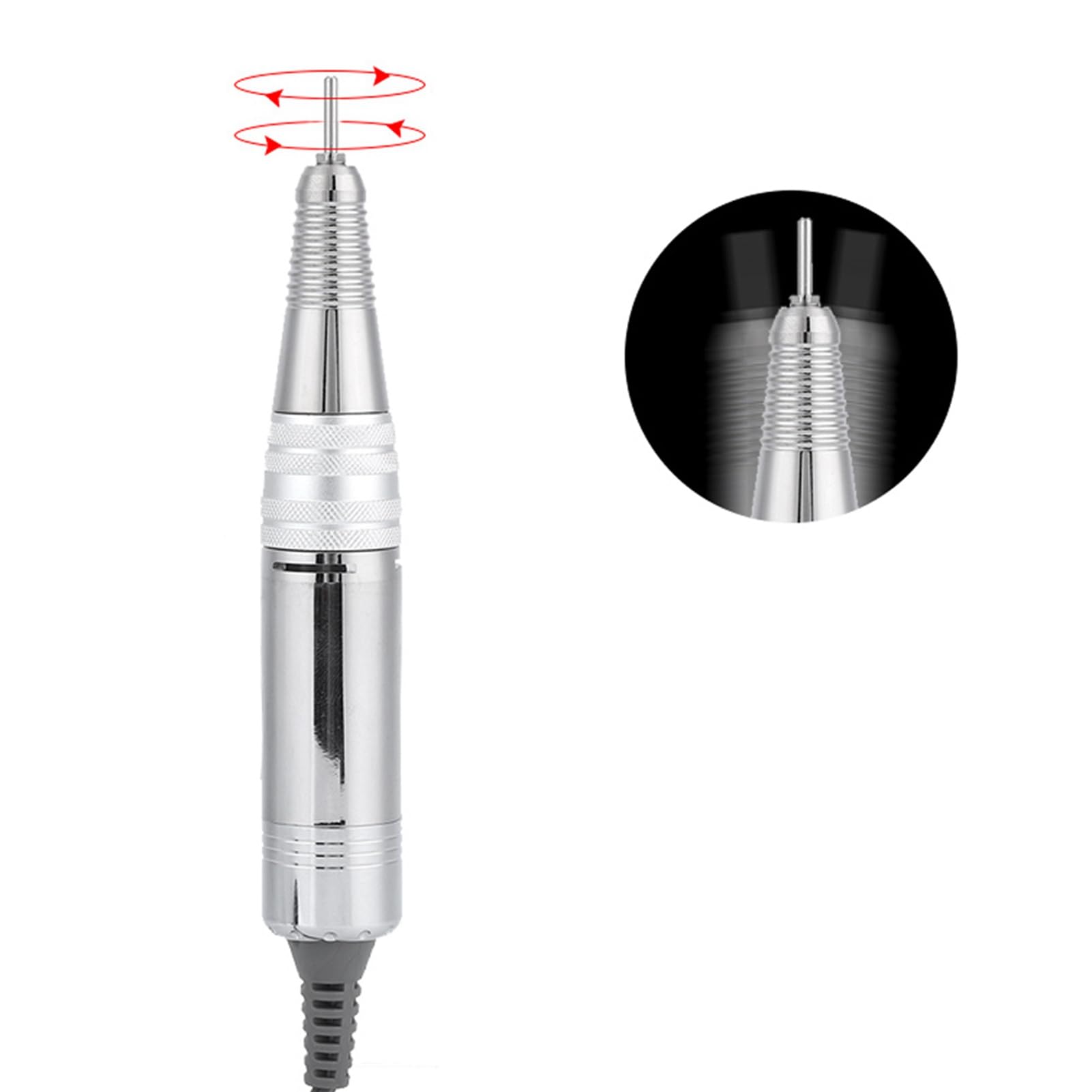 Majatou Nail Art Drill Handpiece, Electric Nail Drill Replacement Handle, 35000Rpm Manicure Nail Drill Handpiece Replacement - Image 4