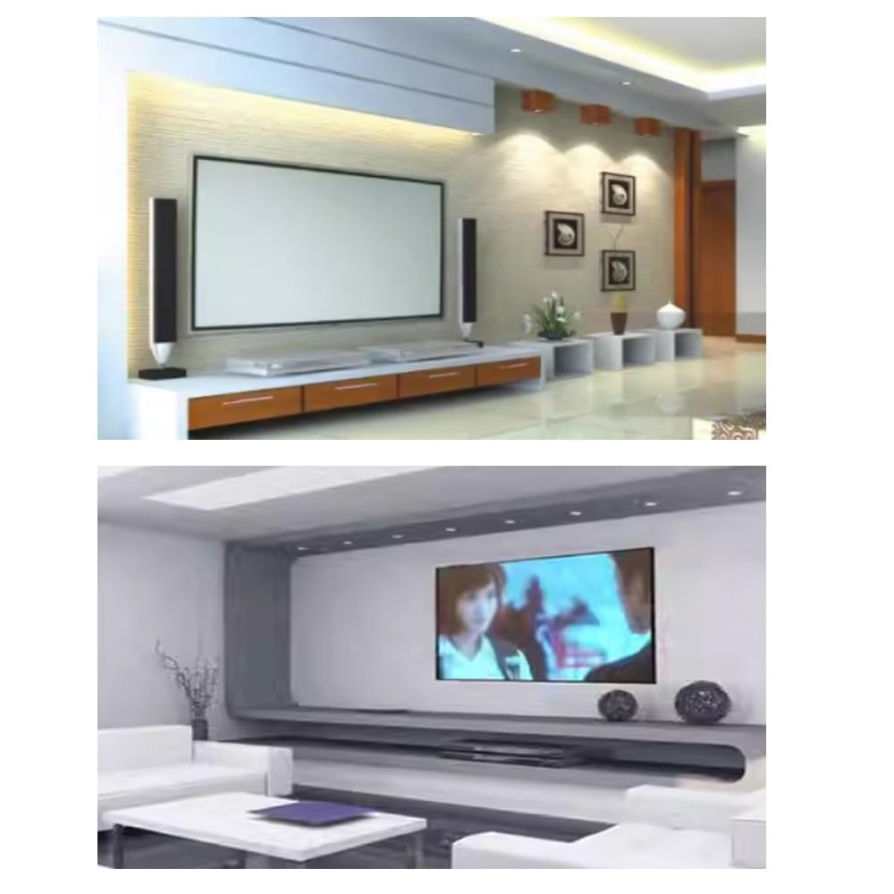 Écran de projection pliable de 60", 72", 83", 83", 100", 120", 120", 150", 150", écran de projection HD portable pour cinéma à domicile, bureau (4:9,4 cm)