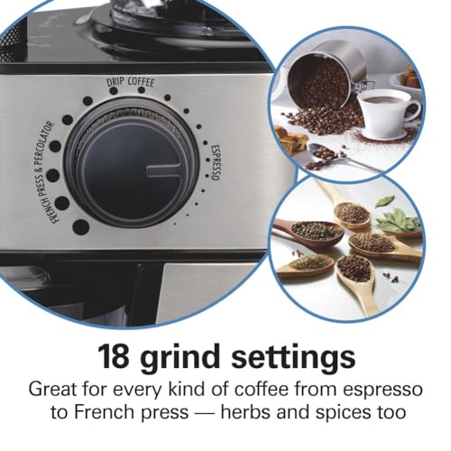 Hamilton Beach Electric Burr Coffee Grinder Crazymos
