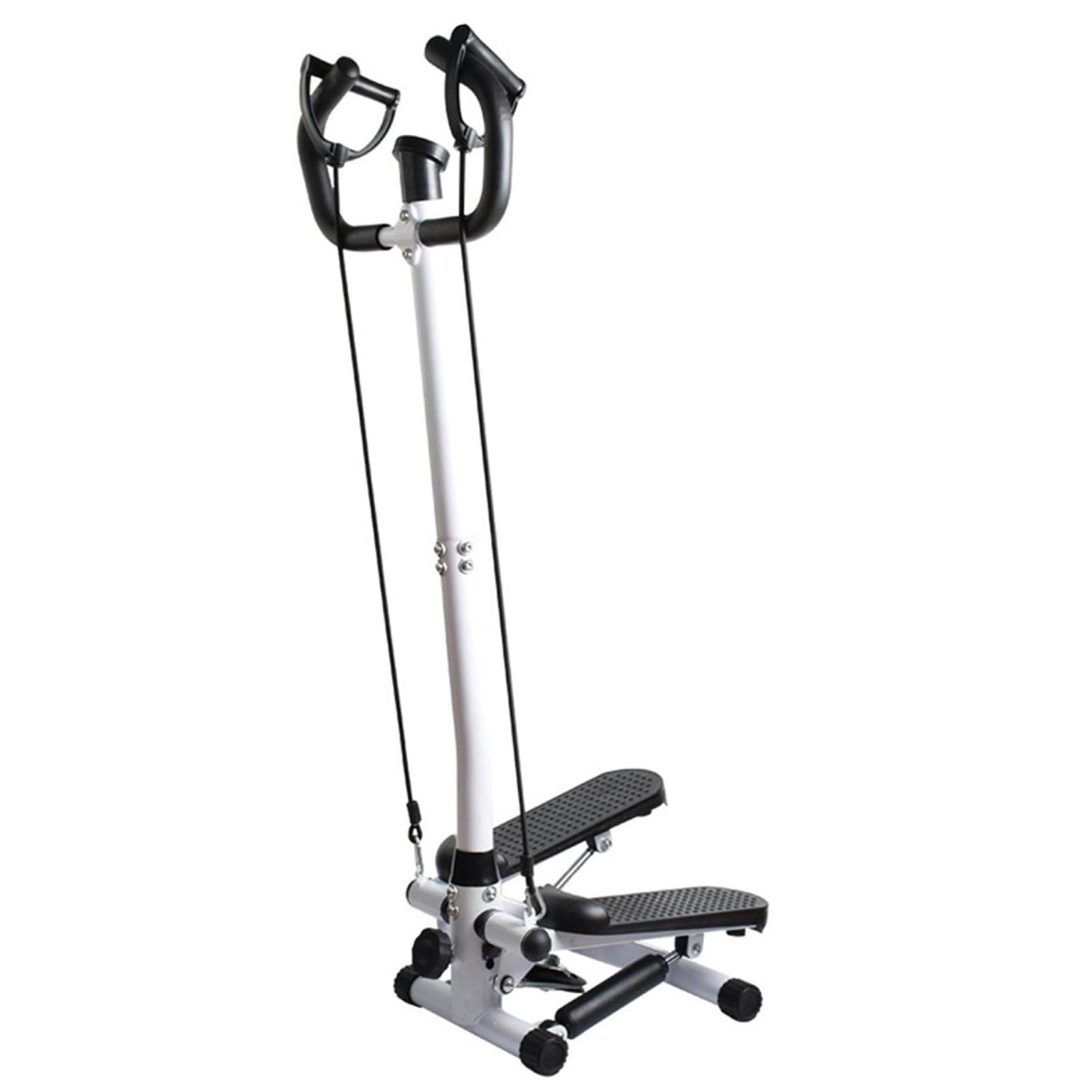 Twist Stepper With Handlebar & Resistance Bands – Adjustable Height Stepper For Full Body Workout At Home