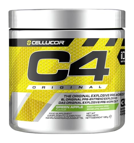C4 Original - Suplemento en polvo para preentrenamiento - Manzana...