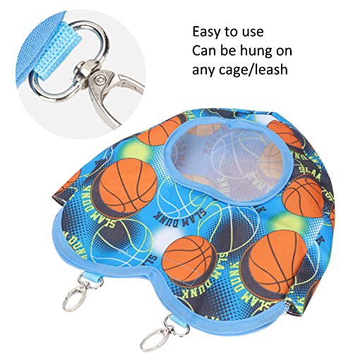 Konijnenvoerzak, duurzaam konijnenhooivoeder Hartvorm hangend bedrukt voor konijnen(Basketbal) - Image 6